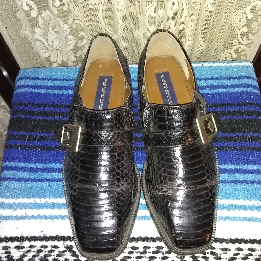 Giorgio Brutini Genuine Snake Skin Loafers